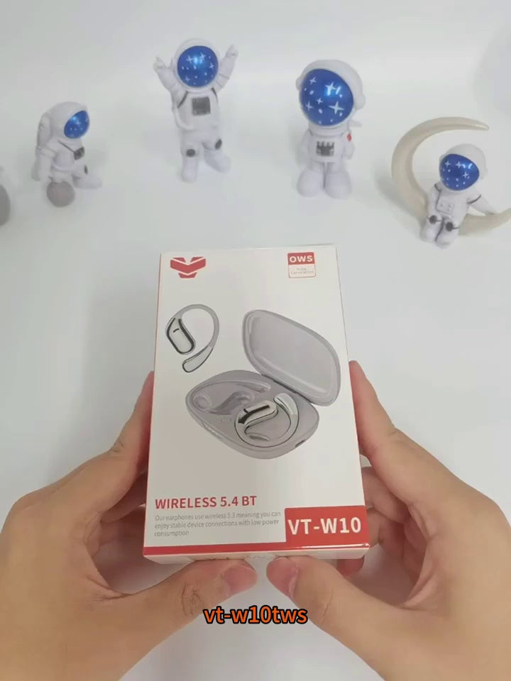 Vitog VT-W10 Wireless Earphone Air Conduction Earphones Bluetooth 5.4 Surround Sound HD Call Mic Ear Hook Sports Headset