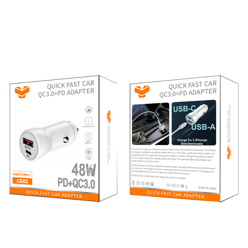 Vitog 48W QC3.0+PD car charger CG02