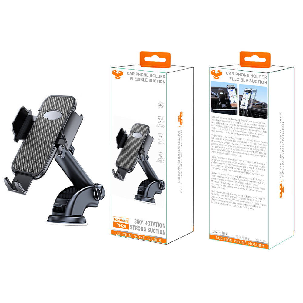 PH20 Car Mount Suction Phone Stand