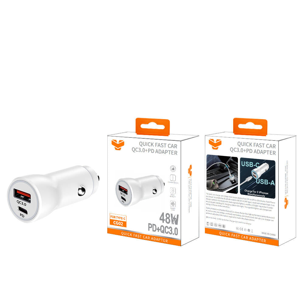 Vitog 48W QC3.0+PD car charger CG02