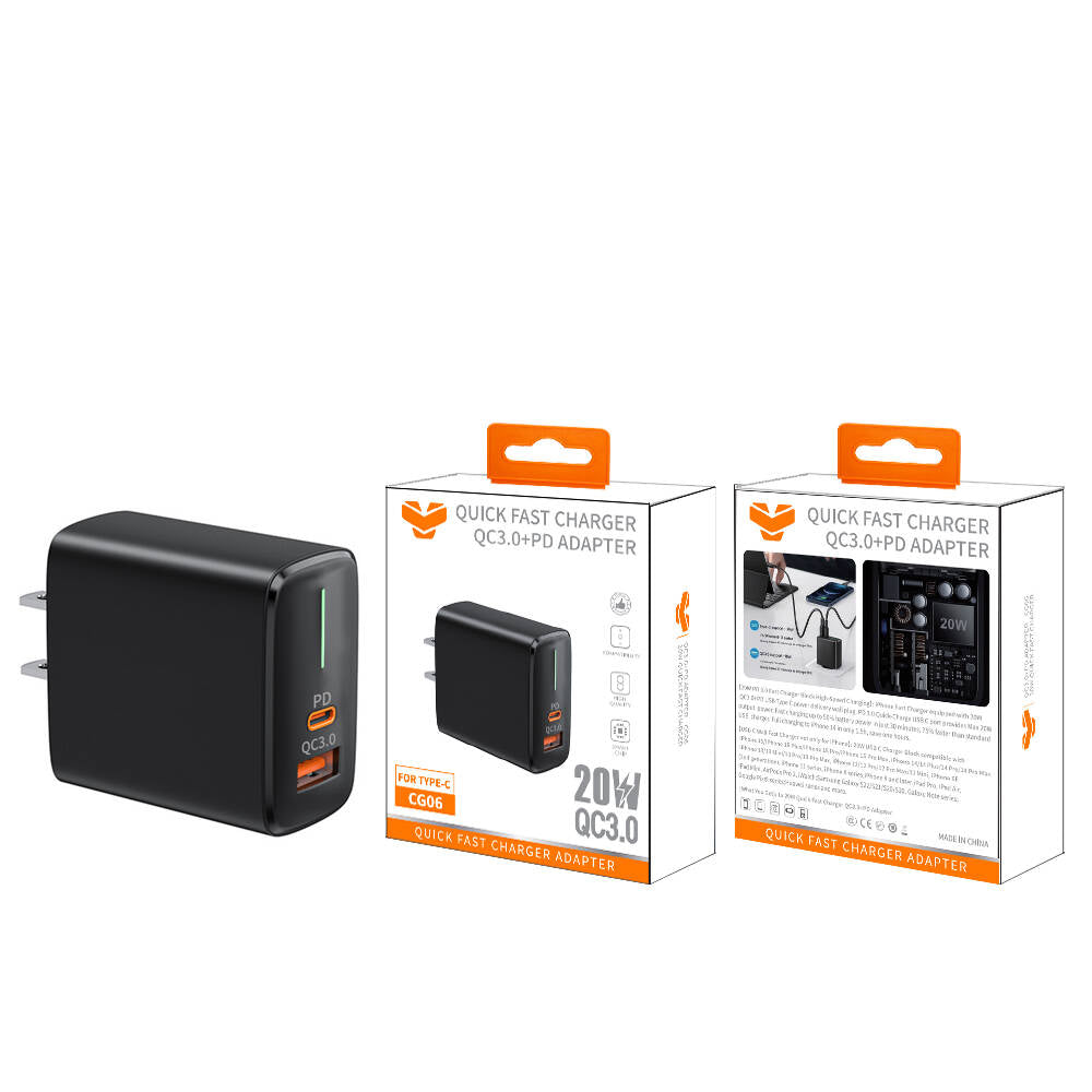 Cargador de pared Vitog 20W QC3.0+PD CG06