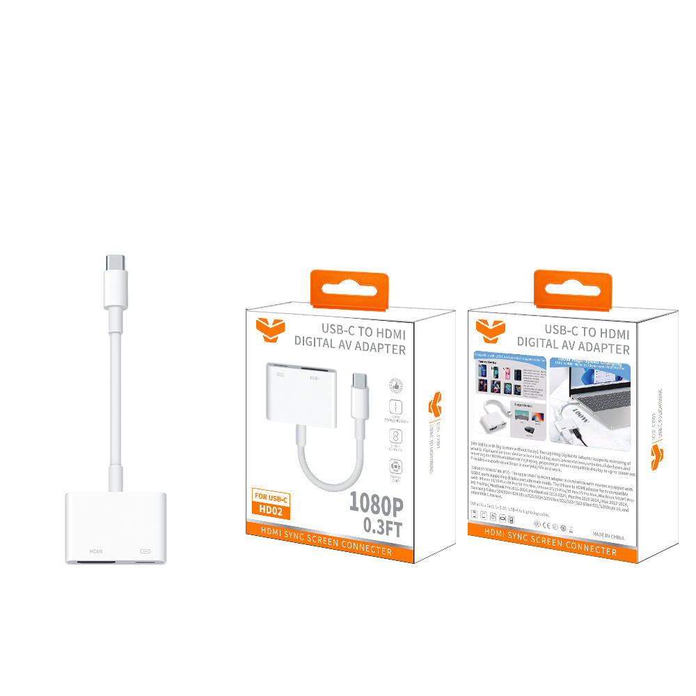 Vitog USB-C to HDMI+USB-C adapter HD02