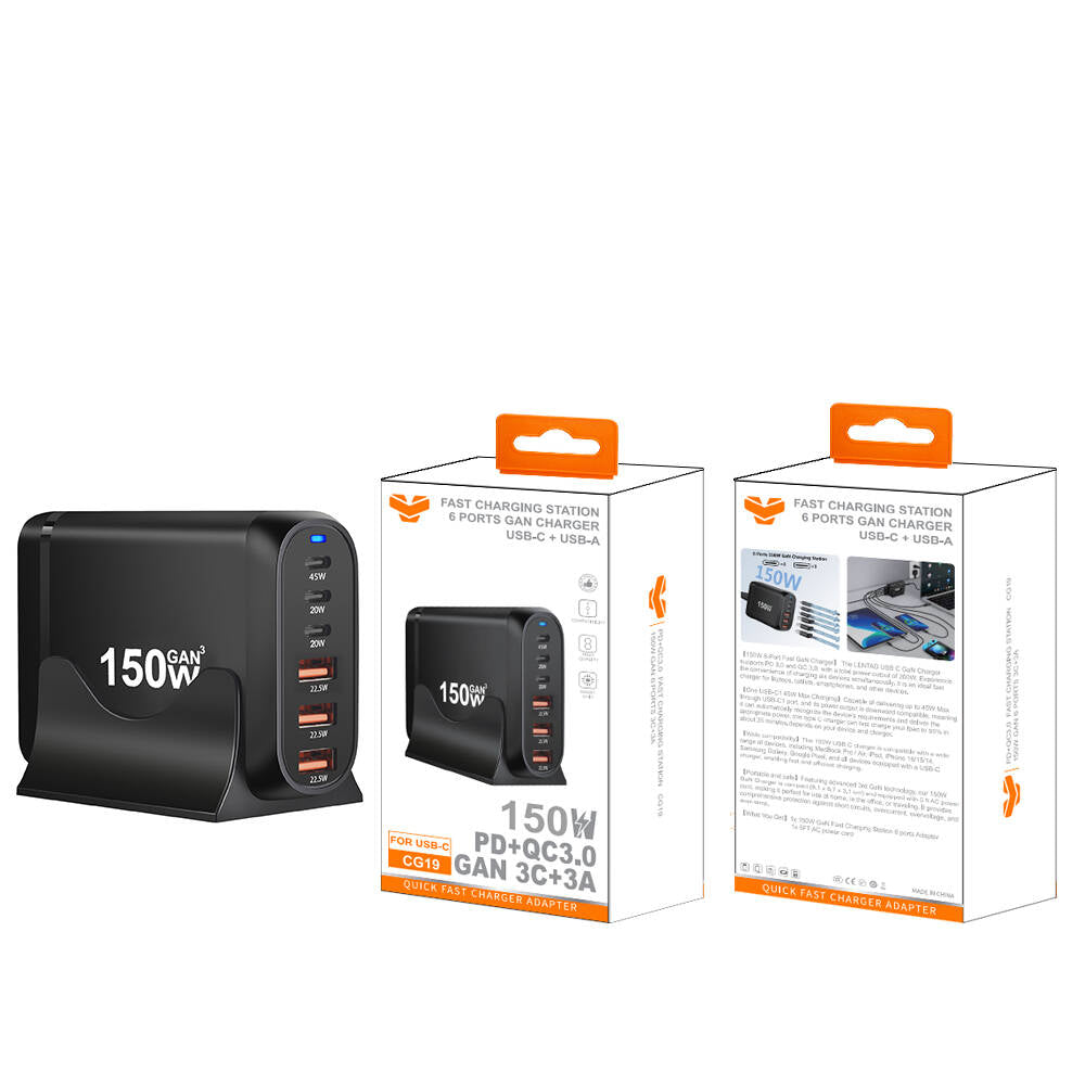 Estación de carga rápida Vitog CG19 de 150W 3C+3A