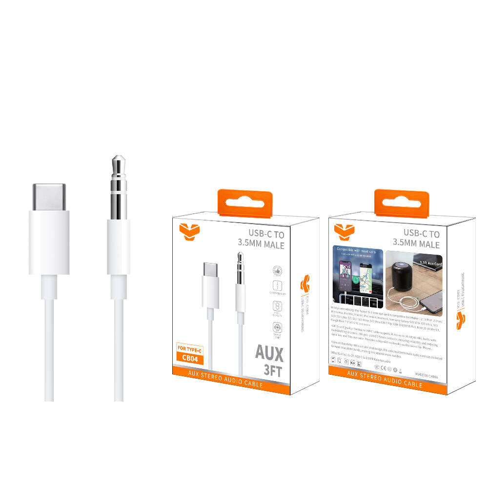 Vitog USB-C to 3.5MM Male Aux Cable CB04