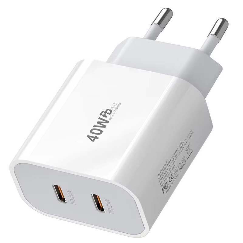 Cargador de pared doble PD Vitog CG17 de 40 W